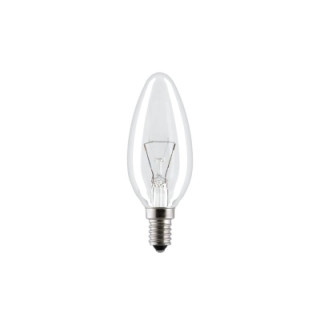 Ziarovka E14 40W sviečka číra