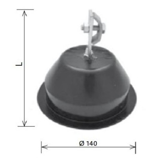 Hro.PV 21c plast/M8 kov držiak  PODPERA 20244