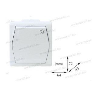 Alfa IP44 AV-N-101L Biela svet.označením