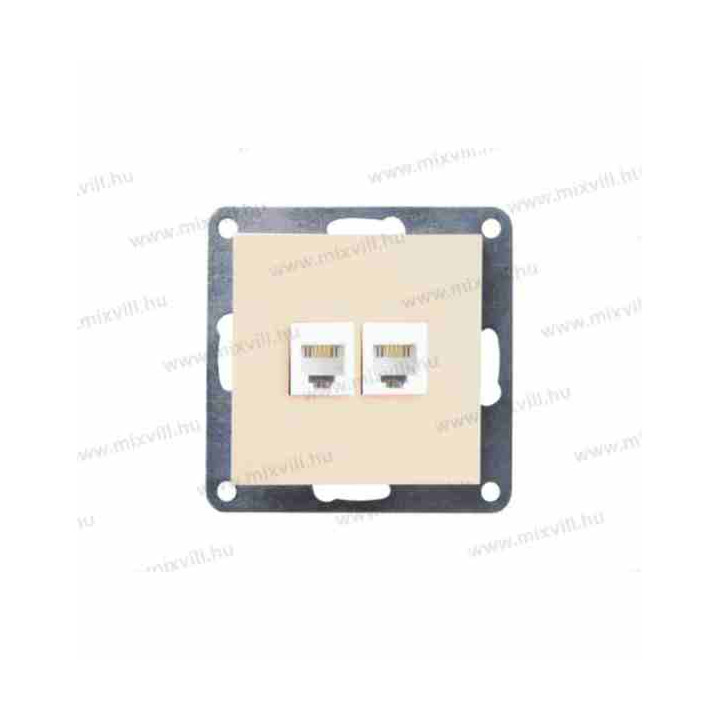 NeoCross CAT 5e 2xRJ45 Bež IP20