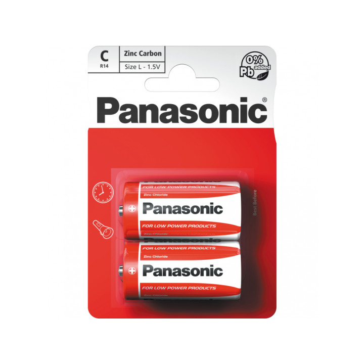 Bateria  R14  zin.carb.Panasonic