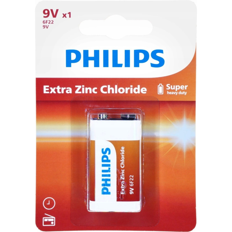 Bateria 9V zin.carb.Philips