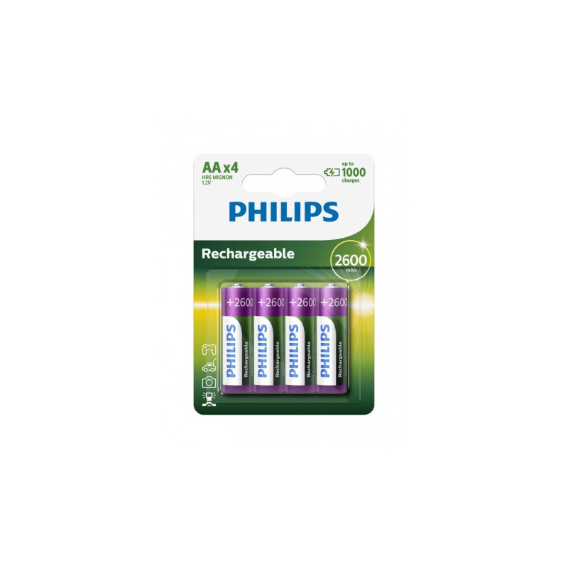Bateria  AA NiMh 2600mAh multilife Philips