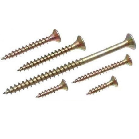 Skrutka 6x80 100ks/bal zltý zinok