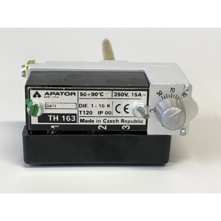 Termostat TH 163 boilerový-do 90 st.C