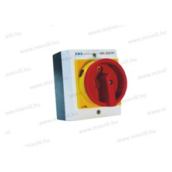 MX 363 PY  3x63A IP 65ON-OFF 3pol v krabici žlto čer.páčka