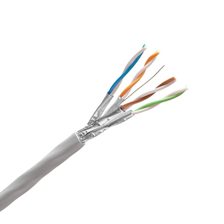 FTP CAT.6A STP 4x2xAWG23,550MHz Dca-S2,d2,a1 Tienený