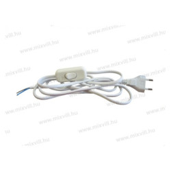 OXLK 2 m plochá flexo s vyp. (2x0,75 mm2) - biela