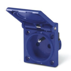 IBAF-BLUE 240V/16A zásuvka panelová IP54