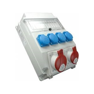 ROZV. ROS 11/x-61 1x32A/4P, 1x16A/4P,4x250V,11mod, IP54 SEZ DK