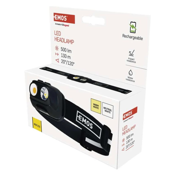 P3542 čelovka COB LED