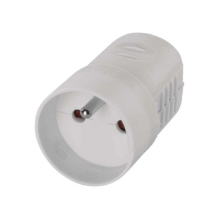 P0042 Spojovacia zásuvka biela