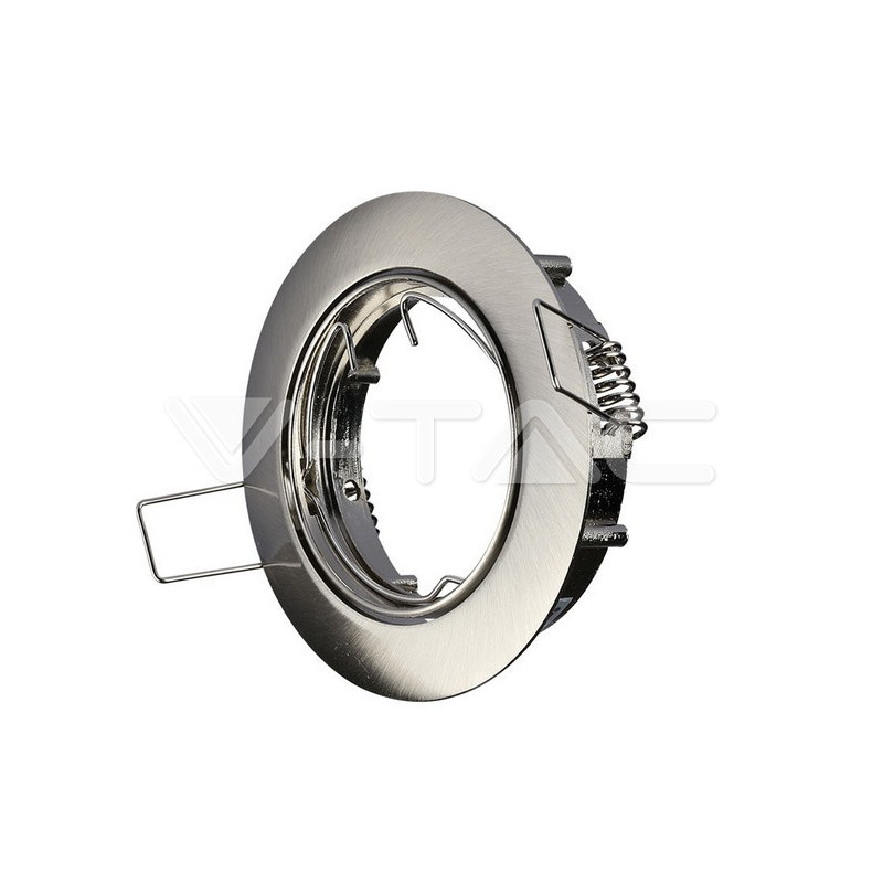 SKU3588 bodové svietidlo GU10, 74mm, chróm/satén,