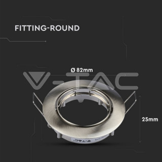 SKU3588 bodové svietidlo GU10, 74mm, chróm/satén,