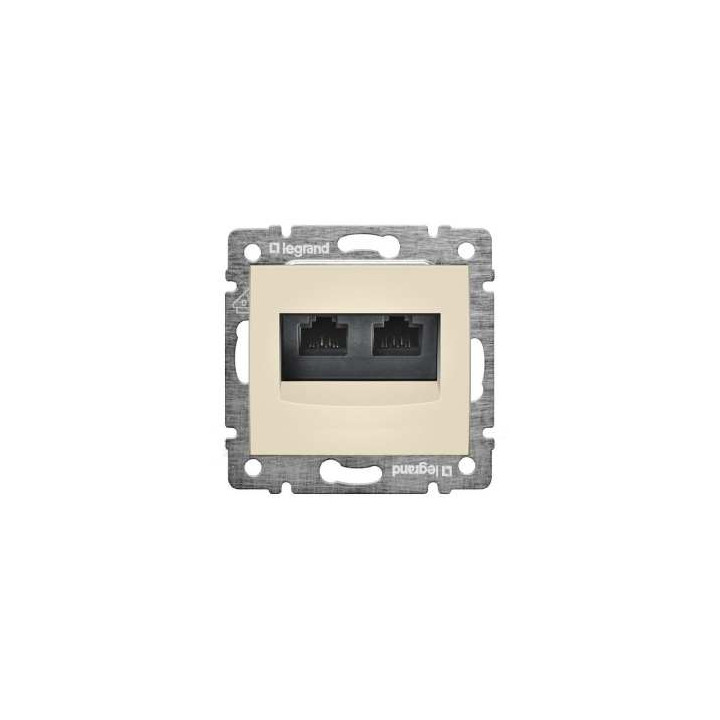 Va 774133 Zas. RJ45  FTP 2-výstupy Béž.Valena