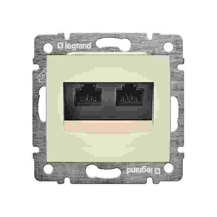 Va 774133 Zas. RJ45  FTP 2-výstupy Béž.Valena