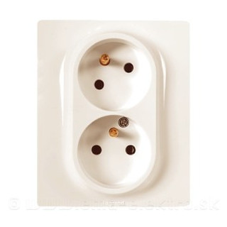 NIL 764633-ZÁS 2X2P+T 16A BÉŽOVÁ Niloe