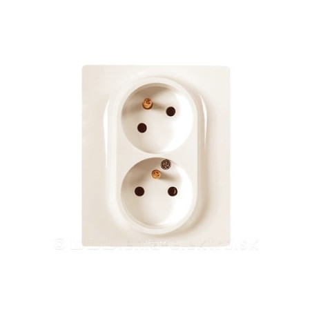 NIL 764633-ZÁS 2X2P+T 16A BÉŽOVÁ Niloe