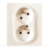 NIL 764633-ZÁS 2X2P+T 16A BÉŽOVÁ Niloe
