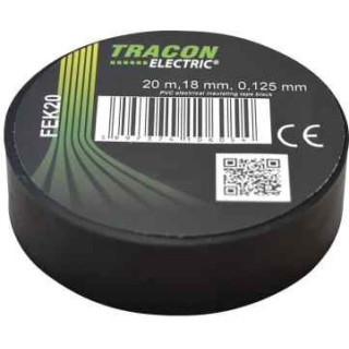 Tracon FEK20 čierna 20mx18mm izolačka