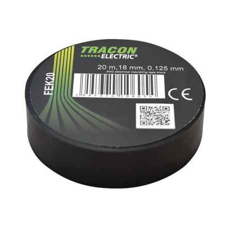 Tracon FEK20 čierna 20mx18mm izolačka