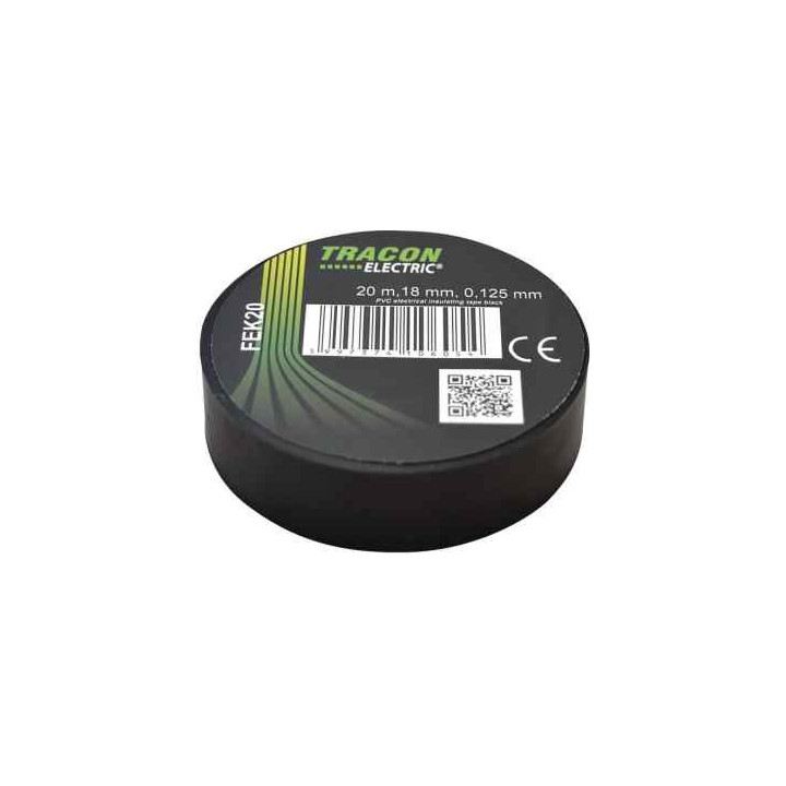 Tracon FEK20 čierna 20mx18mm izolačka