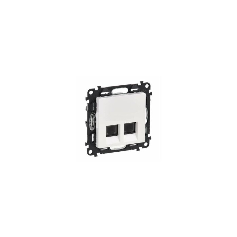 Val 753149 Zás.dát.2xRJ45 kat.6A STP biela Valena life