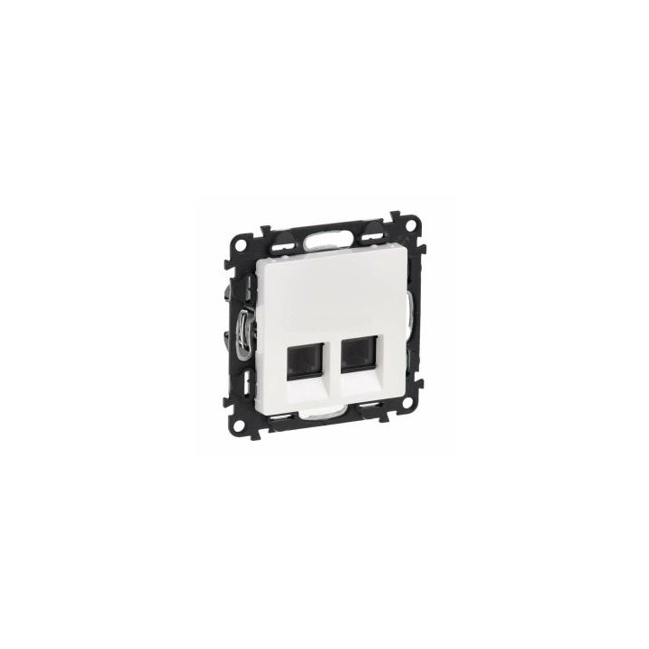 Val 753149 Zás.dát.2xRJ45 kat.6A STP biela Valena life