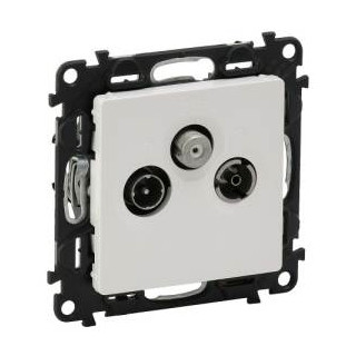 Val 753164 Zás.TV-R-SAT konc. biela Valena life