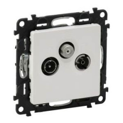 Val 753164 Zás.TV-R-SAT konc. biela Valena life