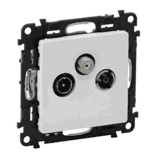 Val 753164 Zás.TV-R-SAT konc. biela Valena life