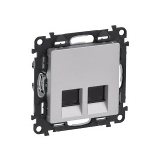 Val 753354 Zás.dátová 2XRJ45  hliník Valena life