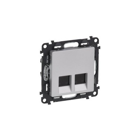 Val 753354 Zás.dátová 2XRJ45  hliník Valena life