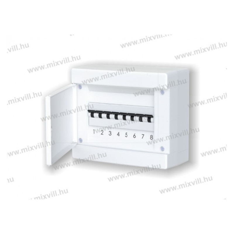 MLF8 PW8 biele. plastový rozvádzač na omietku IP40