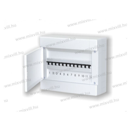MLF12 PW12 biele. plastový rozvádzač na omietku IP40