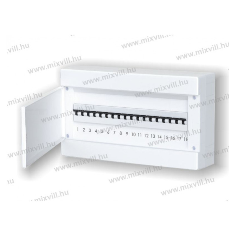 MLF18 PW18 biele. plastový rozvádzač na omietku IP40