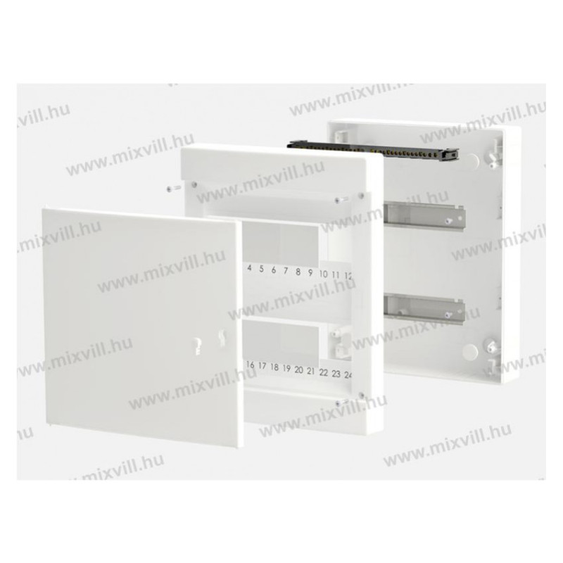 MLF24 PW24 biele. plastový rozvádzač na omietku IP40