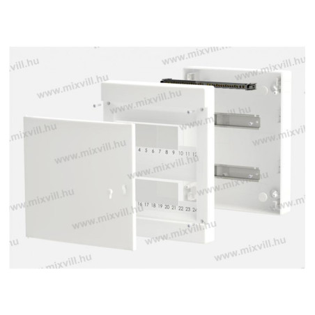 MLF24 PW24 biele. plastový rozvádzač na omietku IP40