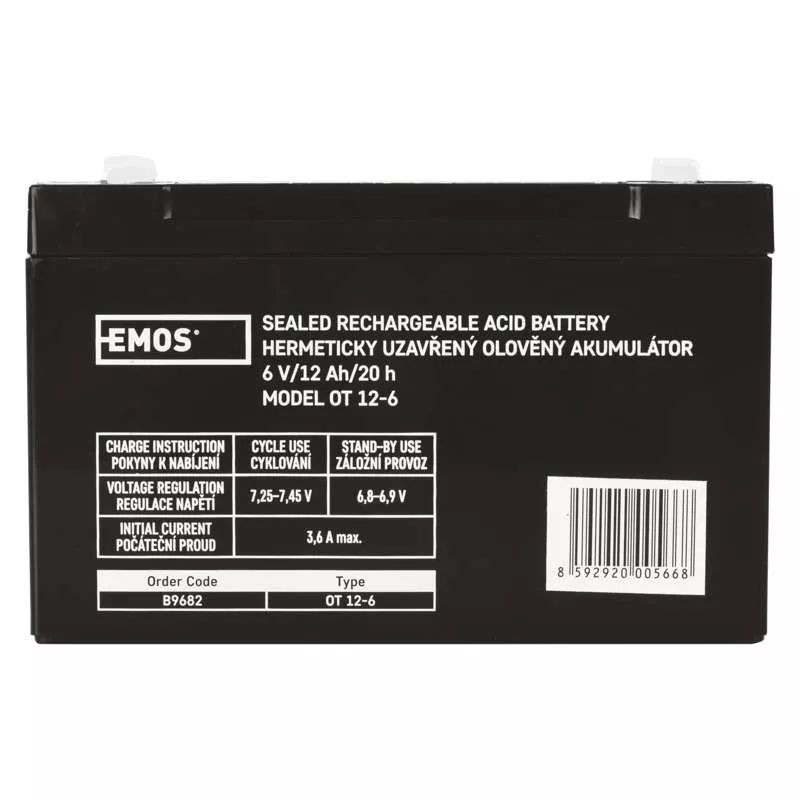 B9682 6V AKU 12AH FAST 4,4mm