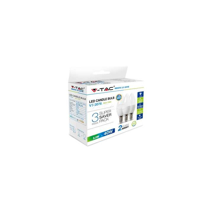 SKU217264 žiarovka 4,5W E14 4000K 3ks/bal