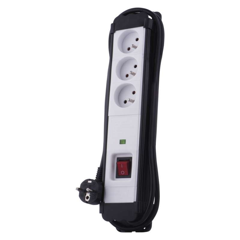 P55010 zvodič prep. 3Z 2M čierno-biela