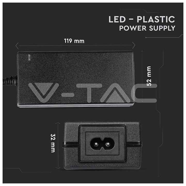 SKU3239 LED trafo 60W 12V 5A IP44