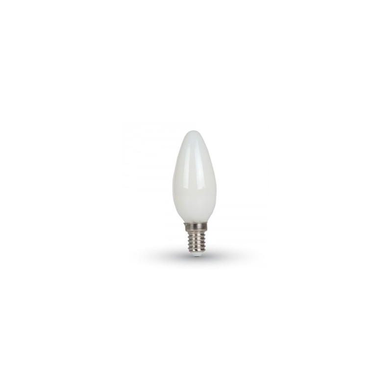 SKU173 LED žiarovka 5,5W,  E14, C37, 6400K, 470 lm, SAMSUNG CHIP