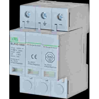 SOLAR Zvod ELPV3-1000 20/40kA 1000/1200V fotovolt.