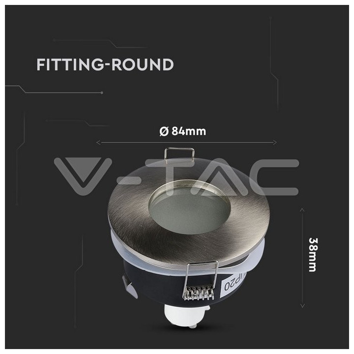 SKU3614 bodové svietidlo GU10, 75mm, satén