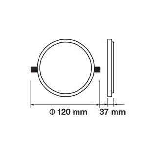 SKU621 15W LED  panel 4000K, 1500lm, IP20