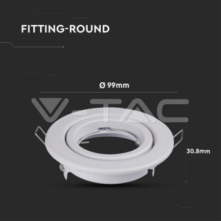 SKU3469 bodové svietidlo GU10, 74mm,  biela