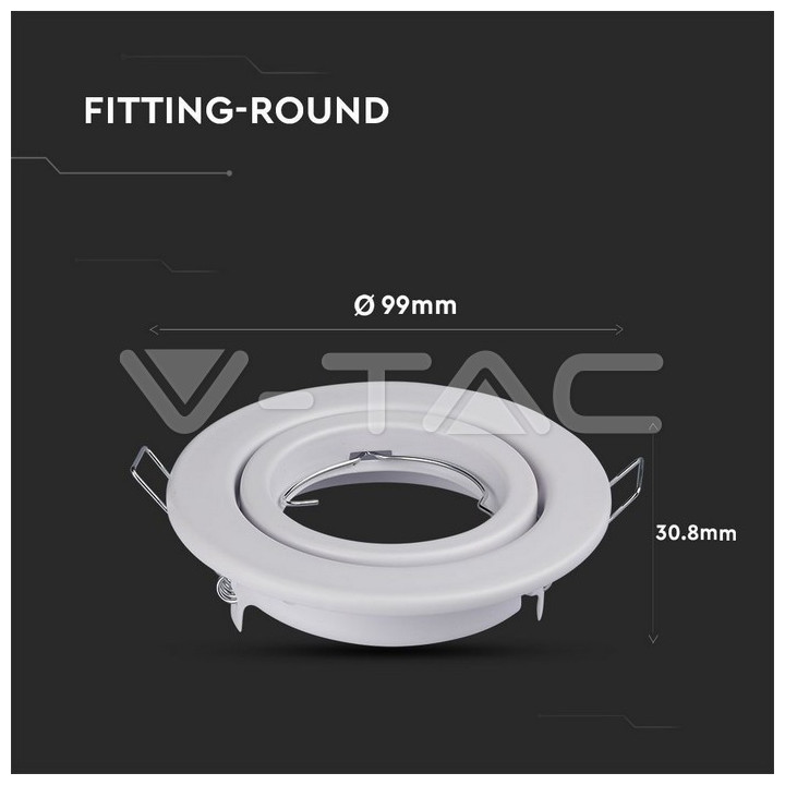 SKU3469 bodové svietidlo GU10, 74mm,  biela
