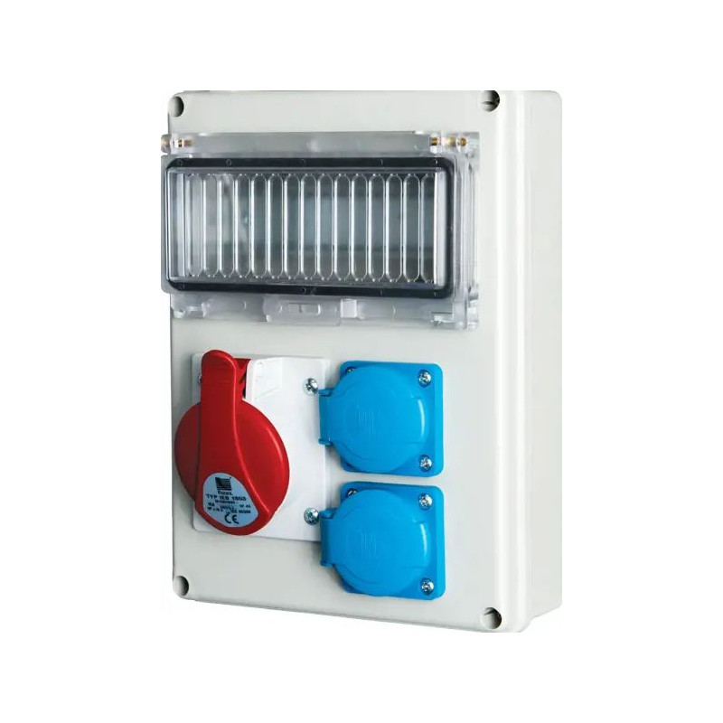 B.SLIM-8S-3BR    R-BOX SLIM 1x16/5, 2x250V