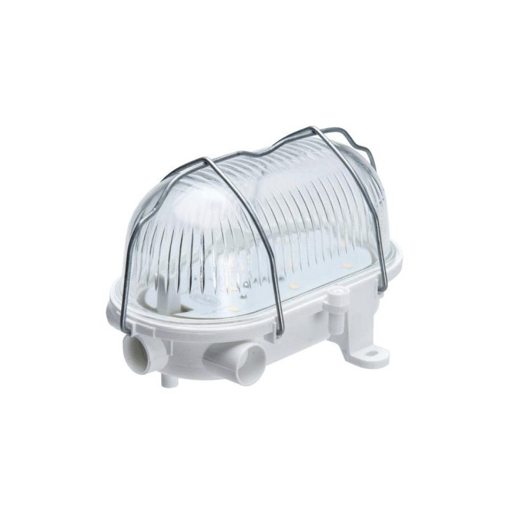 A1130 OVAL-7040T/R, E27, 60W,IP54,priesvitné sklo, biele sv.